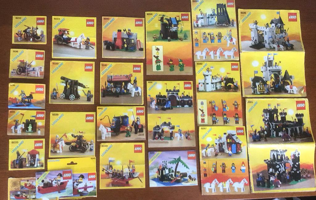 21 sets Ridderlego uit de jaren 80., Ophalen, Gebruikt