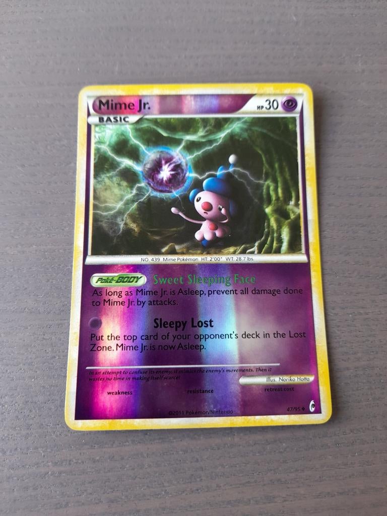 Call of legends 47/95 mime jr. reverse, Ophalen of Verzenden, Gebruikt, Losse kaart, Foil