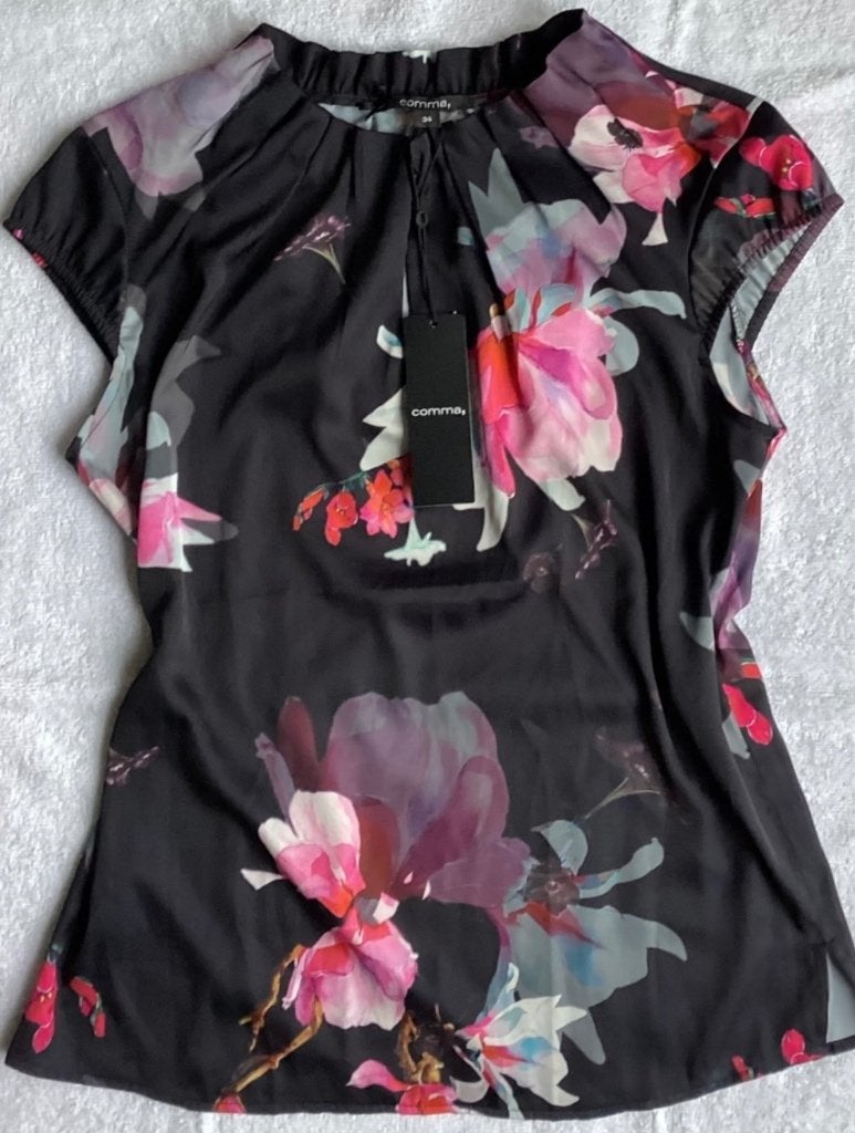 Nieuwe COMMA (s.Oliver) Blouse Top mt 34 (36), Ophalen, Nieuw, Comma, Korte mouw
