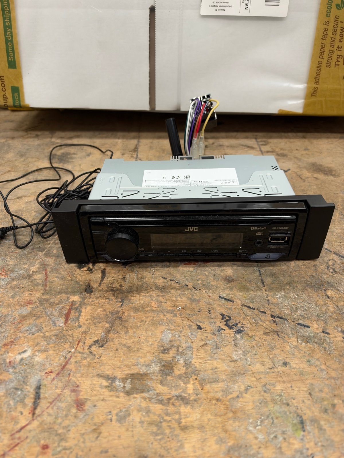 JVC KD-X282DBT autoradio zonder DAB+ Bluetooth, Auto diversen, Ophalen of Verzenden, Gebruikt
