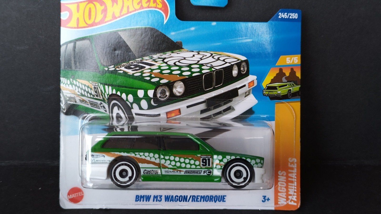 BMW M3 E30 Touring Tictac 1:64 3inch Hotwheels Pol, Auto, Verzenden, ., Nieuw