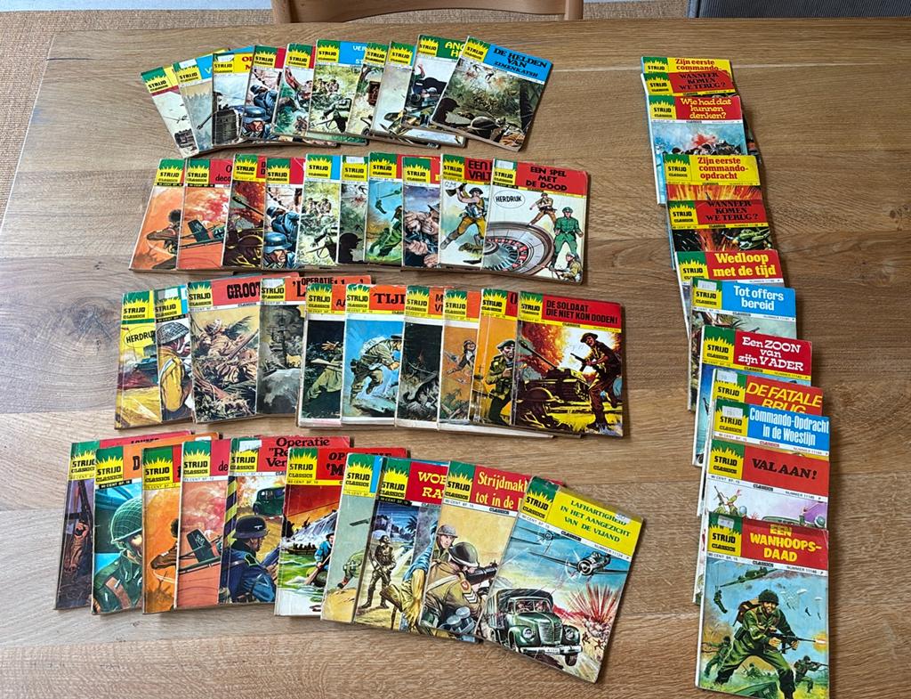 Strijd classics stripboeken (42x) - in goede leesbare staat, Boeken, Stripboeken, Meerdere stripboeken, Ophalen of Verzenden, Gelezen