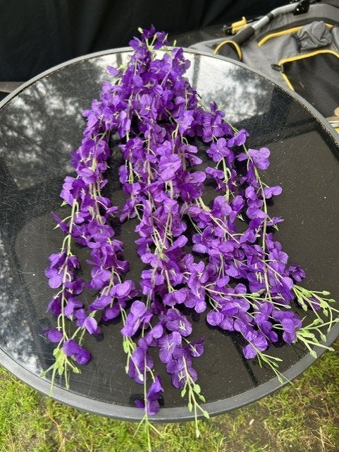 K45-NIEUW bos paarse kunstbloemen hangers, Ophalen of Verzenden, Nieuw