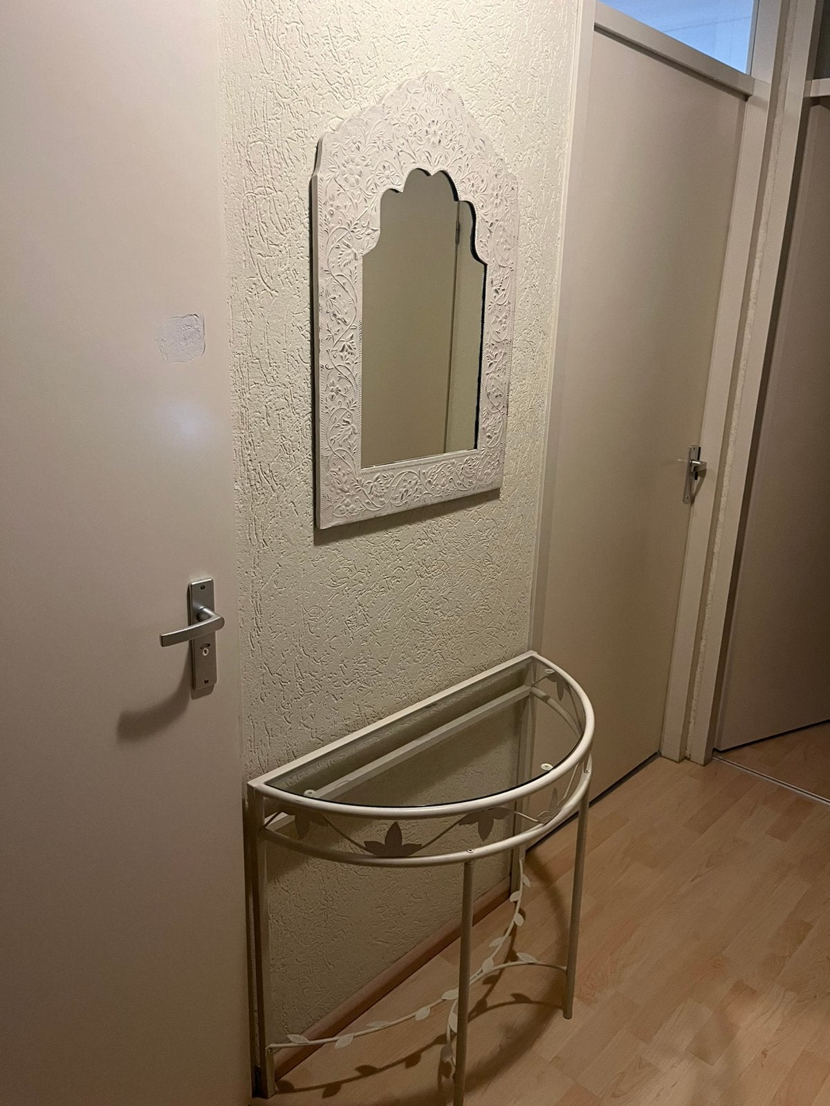 Spiegel + tafel, Ophalen, Zo goed als nieuw, Rechthoekig, Minder dan 100 cm
