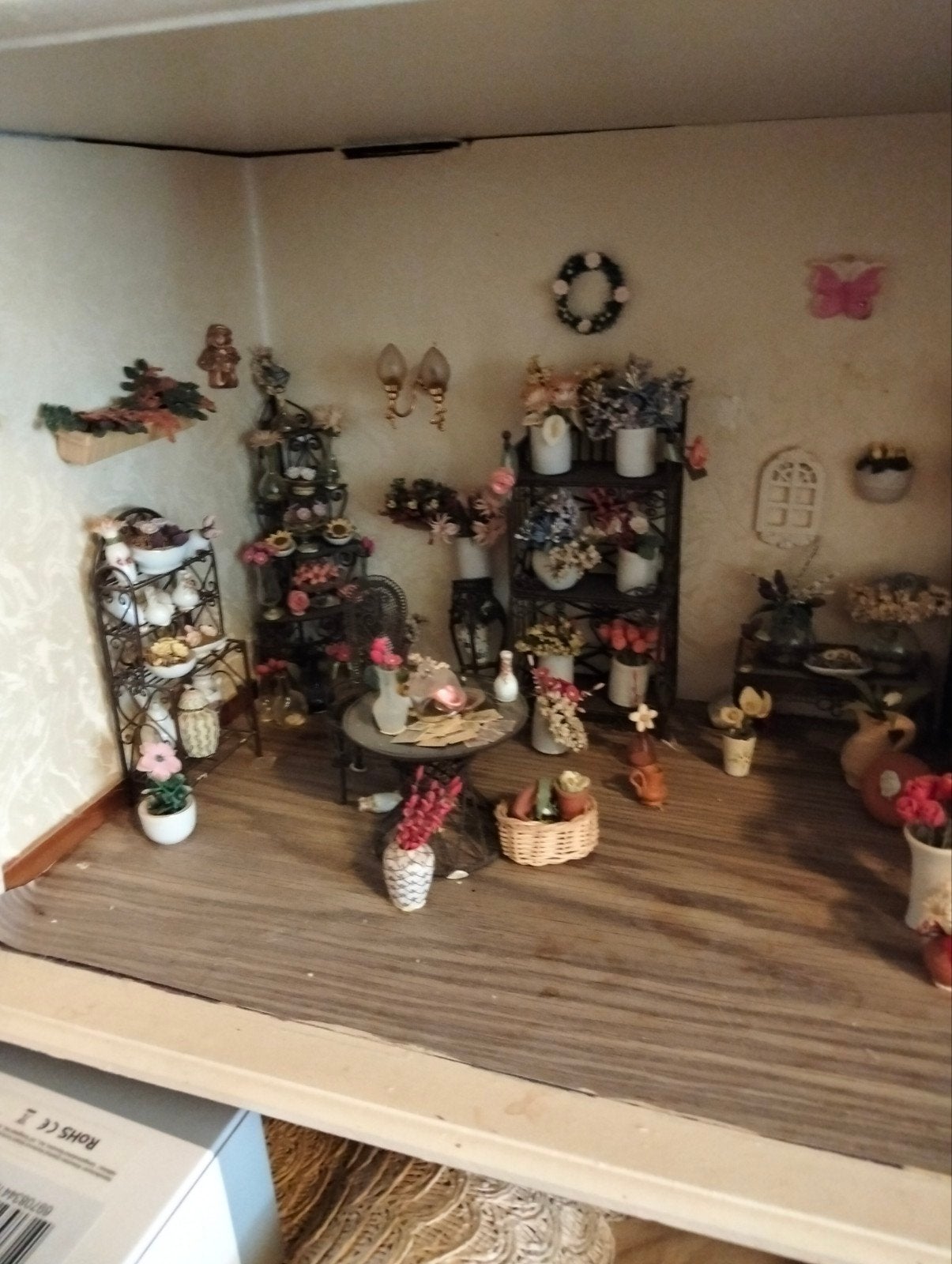 kijkkast bloemenwinkel, Verzamelen, Ophalen, Zo goed als nieuw, Poppenhuis