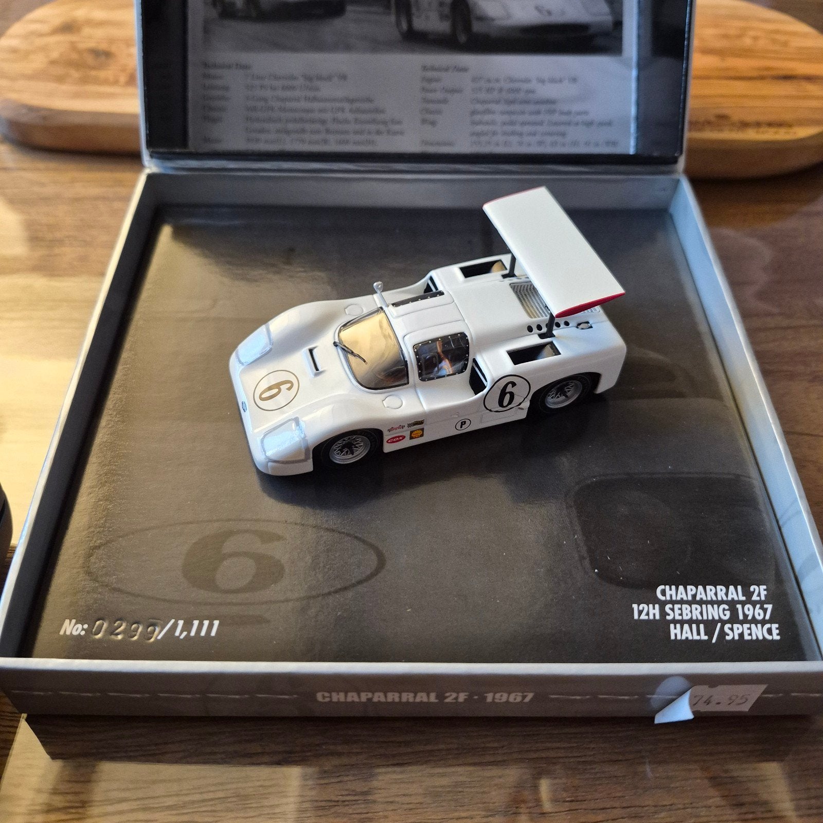 Minichamps Chaparral 2F #6 12H Sebring 1967 - 1:43, Minichamps, Auto, Verzenden, Zo goed als nieuw