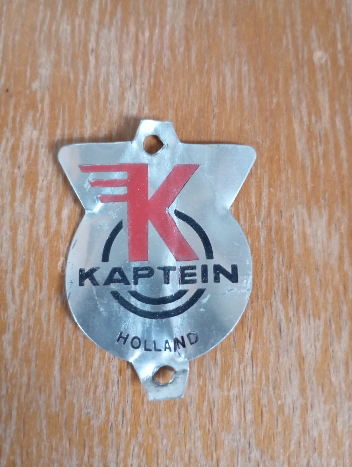 Vintage Kaptein Fiets plaatje memorabilia, Ophalen of Verzenden, Gebruikt