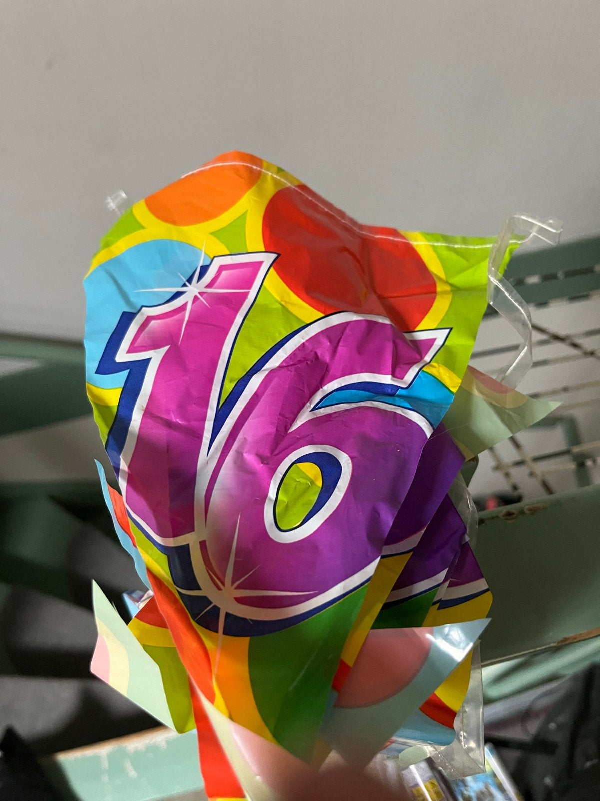 Vlaggenlijn 16 jaar - Kleurrijke Verjaardagsversiering, Ophalen, Nieuw, Versiering, Verjaardag