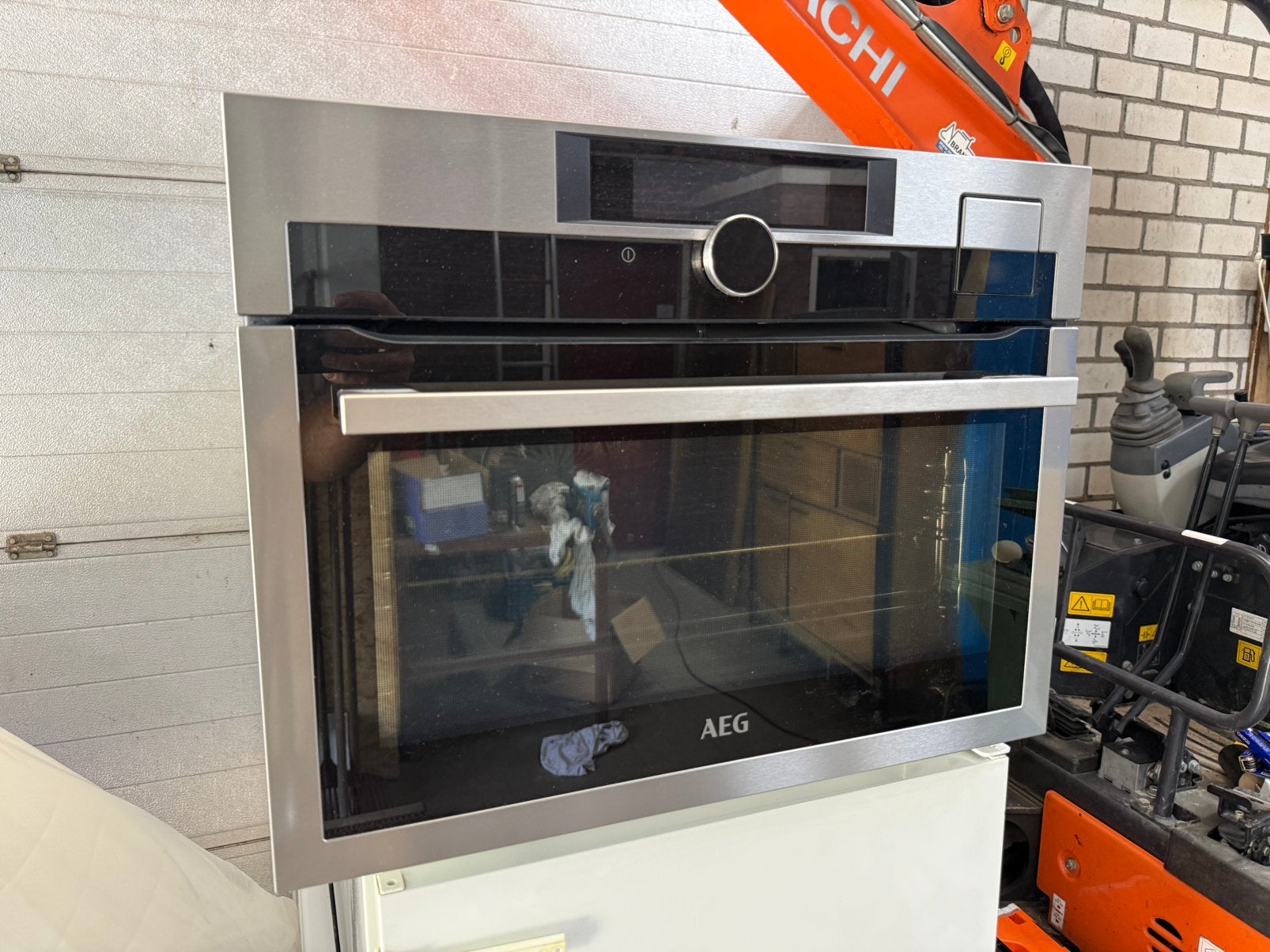 Stoom oven, Witgoed en Apparatuur, Ovens, Ophalen, AEG, Inbouw, Stoomoven