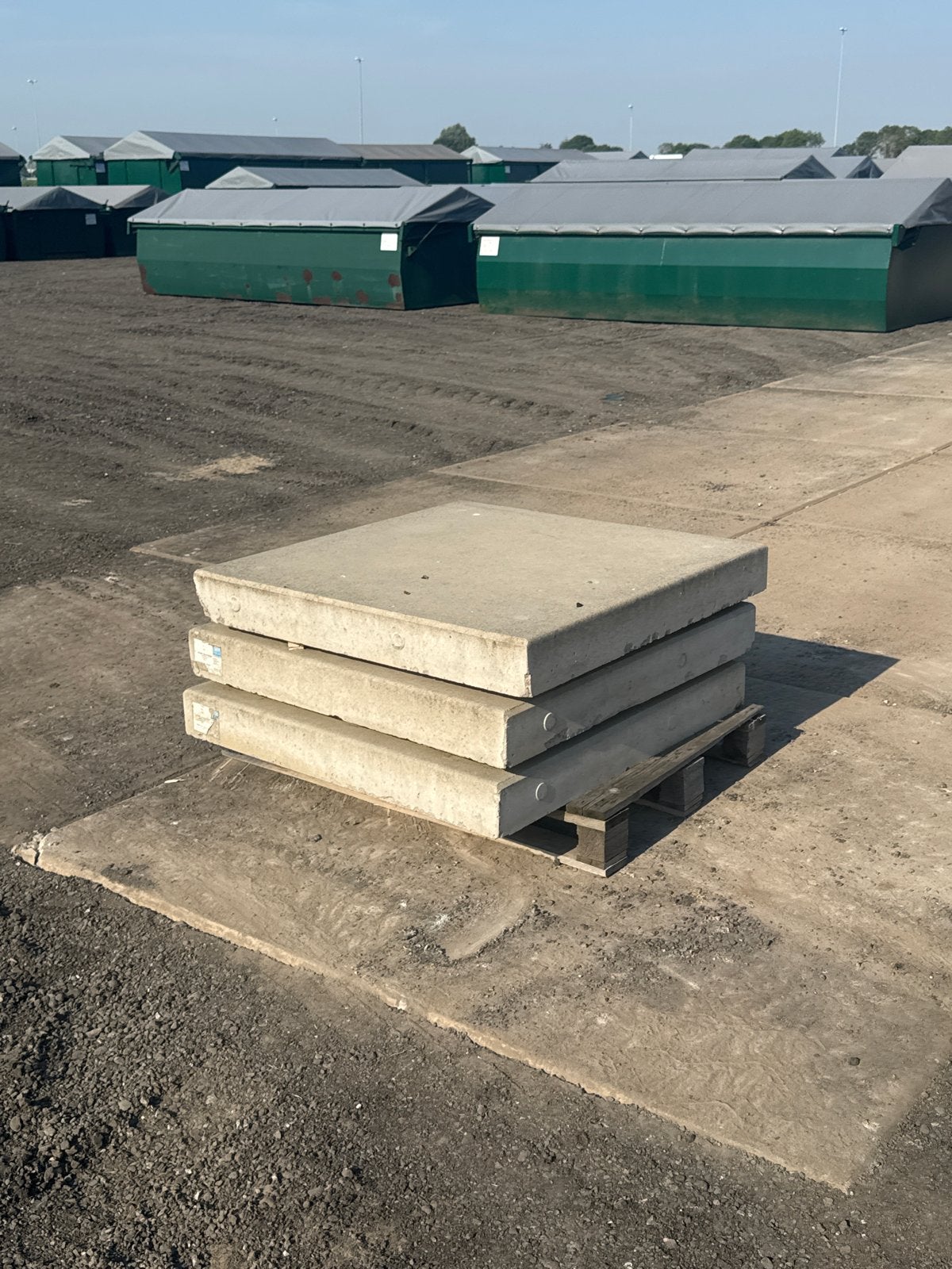 14x Stelconplaten 1x1 meter, 12 cm dik - SIMBETON, Doe-het-zelf en Verbouw, Ophalen of Verzenden, Gebruikt, Overige materialen