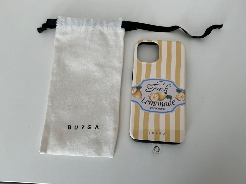 Burga Fresh Lemonade iPhone 13, Kunststof, Hoesje of Tasje, Zo goed als nieuw, Schokbestendig