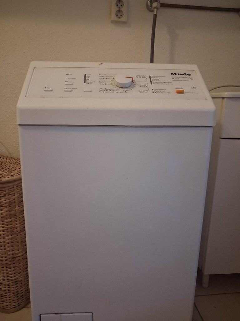 wasmachine  bovenlader Miele, Witgoed en Apparatuur, Wasmachines, Zo goed als nieuw, Bovenlader, 6 tot 8 kg, 85 tot 90 cm, 1200 tot 1600 toeren