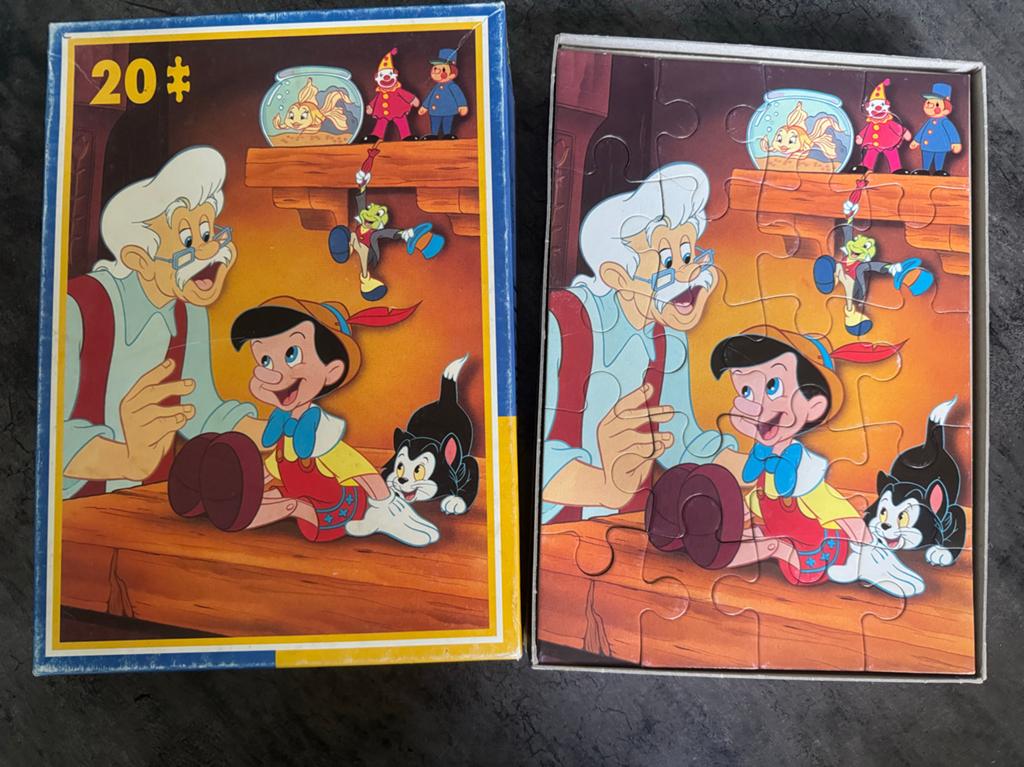20 stukjes Disney Pinokkio puzzel van King, Ophalen, 10 tot 50 stukjes, Zo goed als nieuw, 2 tot 4 jaar