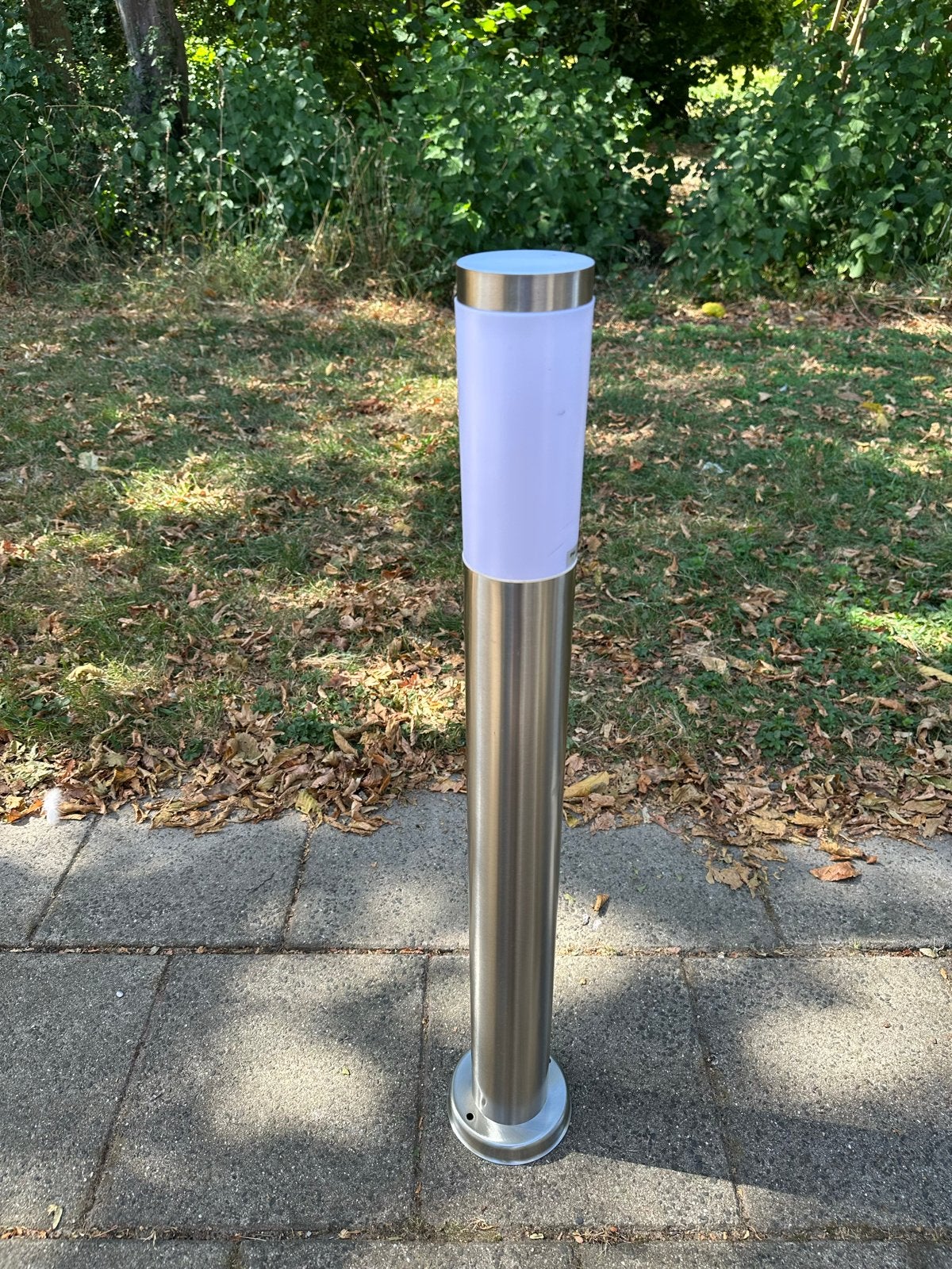 Massive Inox Buitenlamp - RVS Staande Lamp E27 IP44, Ophalen, Minder dan 50 watt, Staande lamp, Nieuw