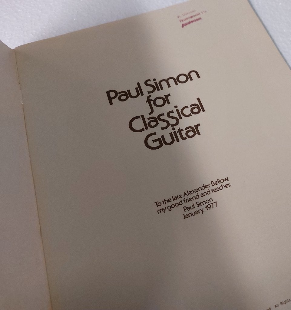 Paul Simon For Clasical Guitar BLADMUZIEK Simon & Garfunkel, Muziek en Instrumenten, Bladmuziek, Verzenden, Artiest of Componist