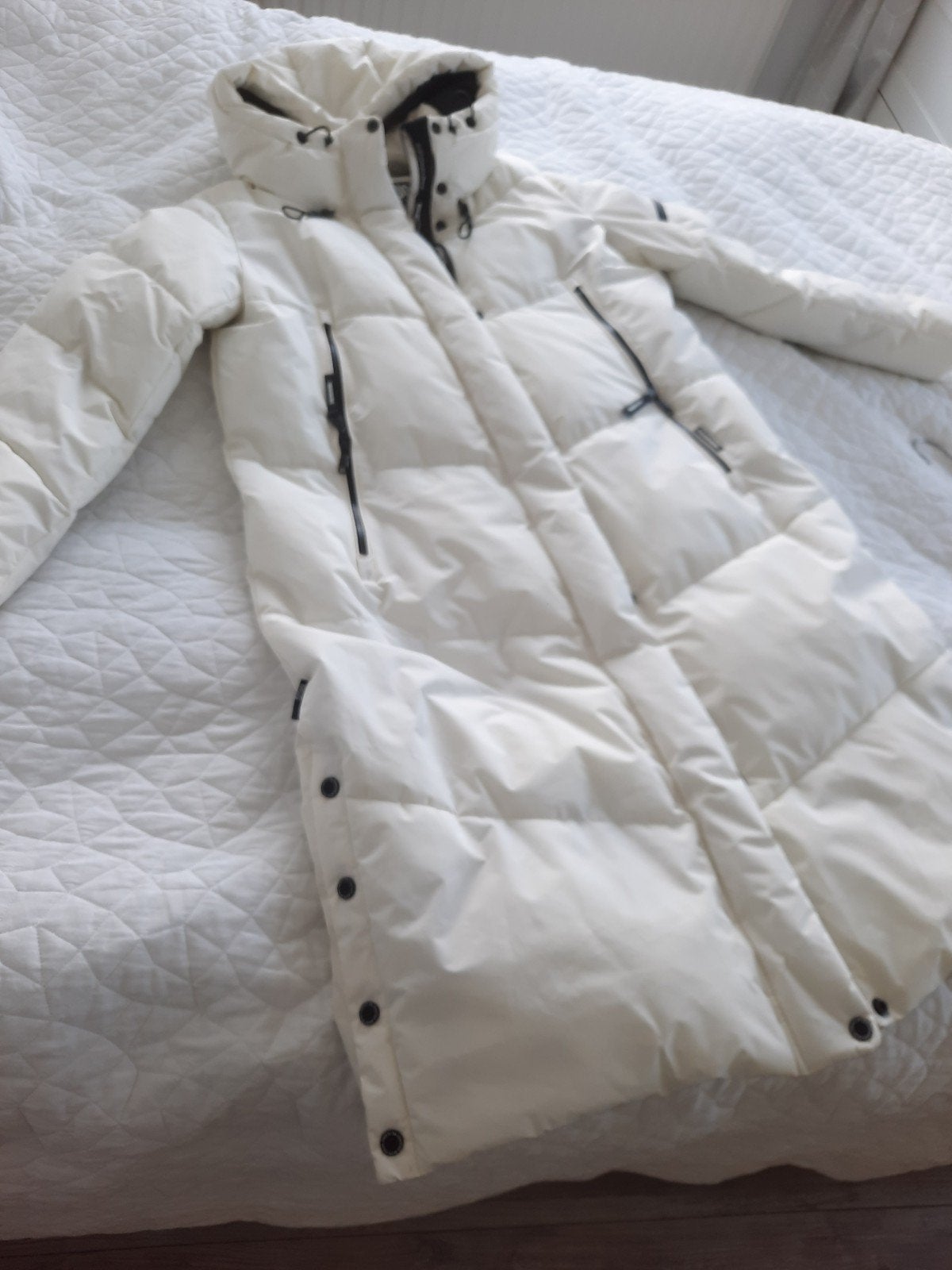 Mooie witte Khujo winterjas, XXL,  zo goed als nieuw, Kleding | Dames, Wit, Maat 46/48 (XL) of groter, Khujo, Ophalen of Verzenden