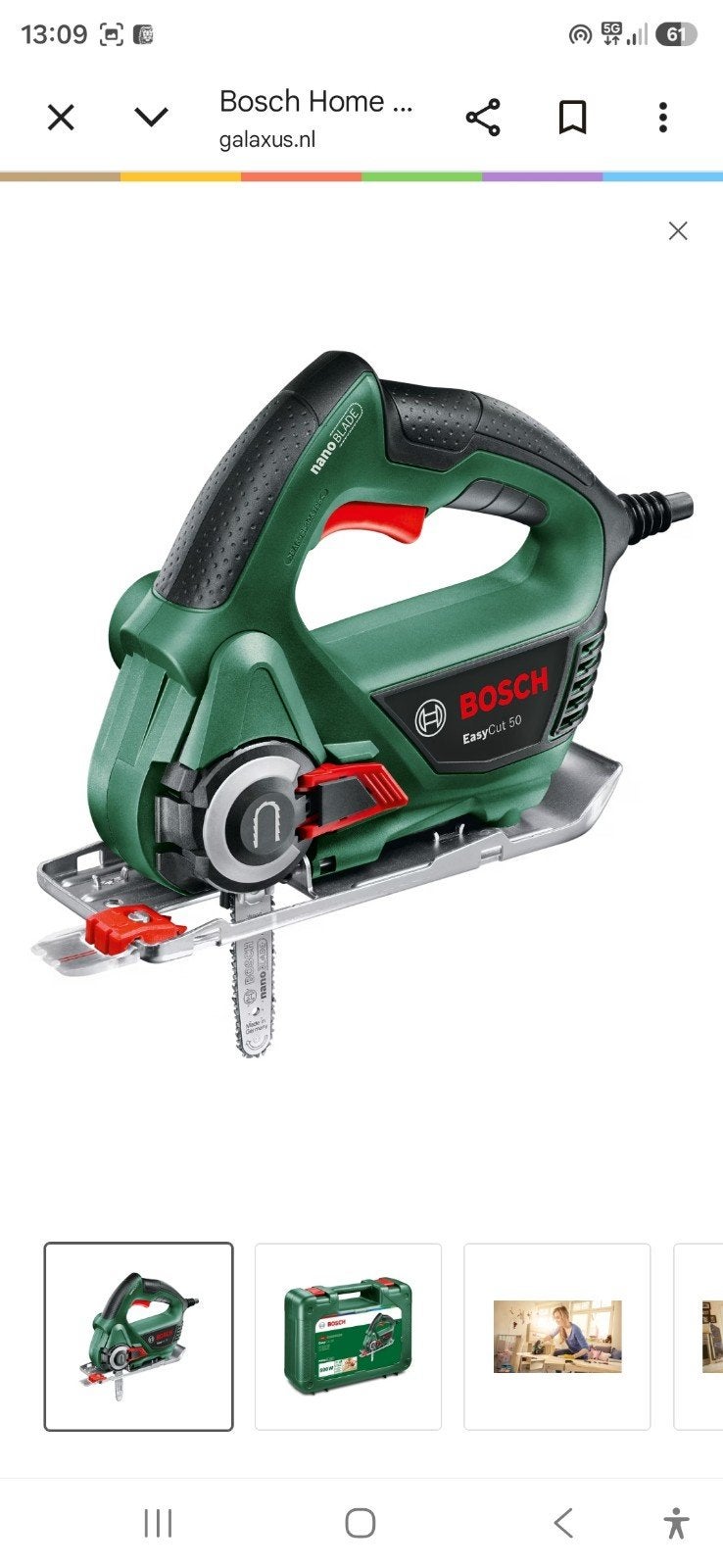 Bosch Easy Cut 50, Doe-het-zelf en Verbouw, Gereedschap | Zaagmachines, Decoupeerzaag, Ophalen of Verzenden, Zo goed als nieuw
