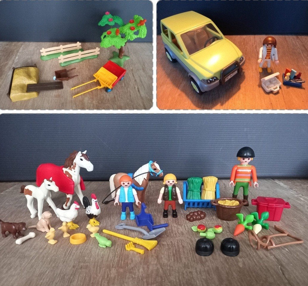 Playmobil 4345 dierenarts en 4167 paarden adventskalender, Gebruikt, Complete set, Ophalen of Verzenden, Country