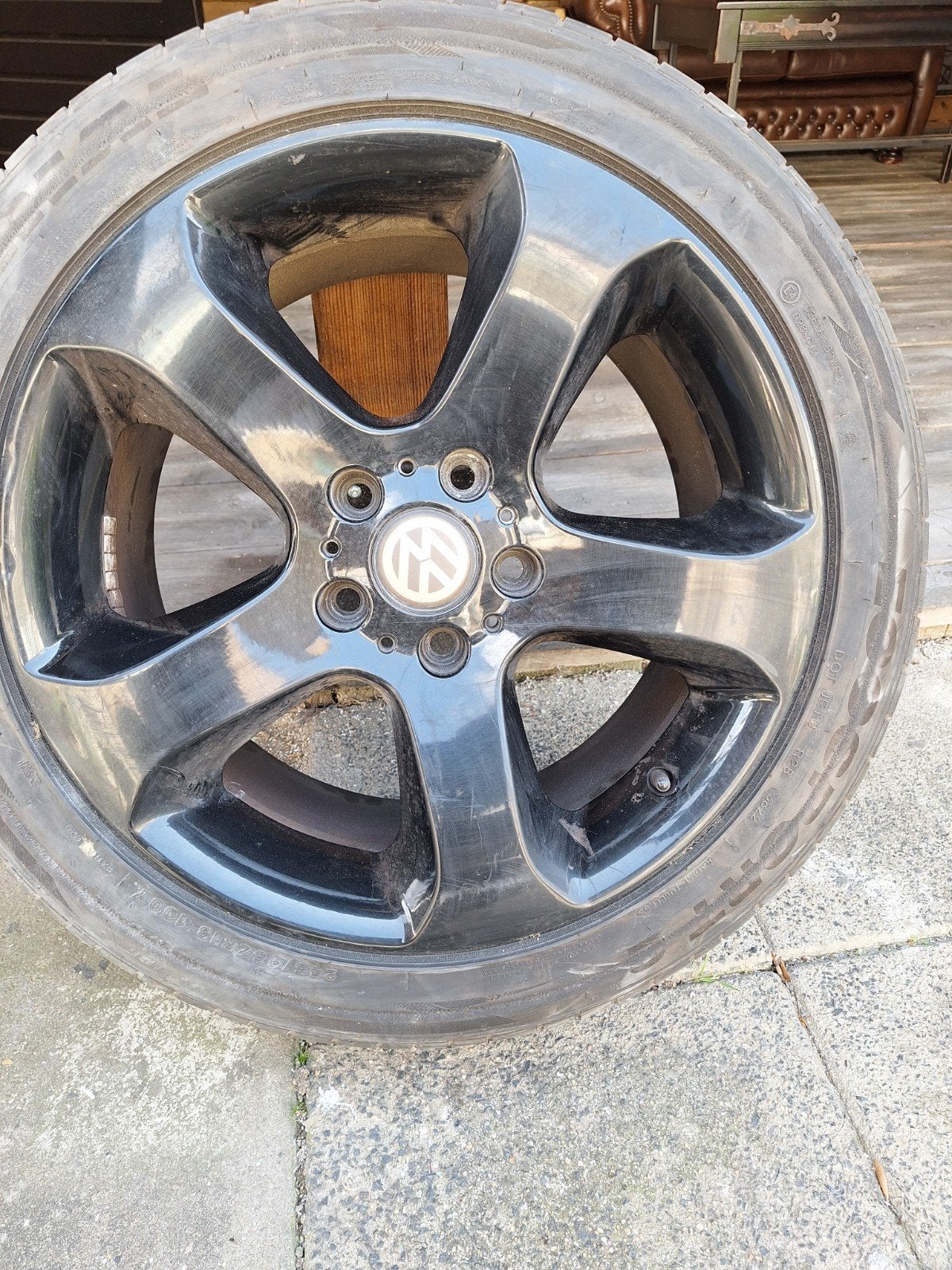 Vw transporter wielen, Ophalen