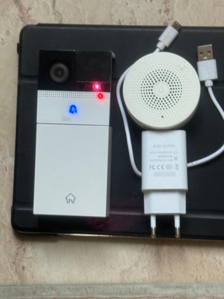 Slimme Video Deurbel met Chime en Adapter, Doe-het-zelf en Verbouw, Alarmsystemen, Zo goed als nieuw, Compleet systeem, Beweging