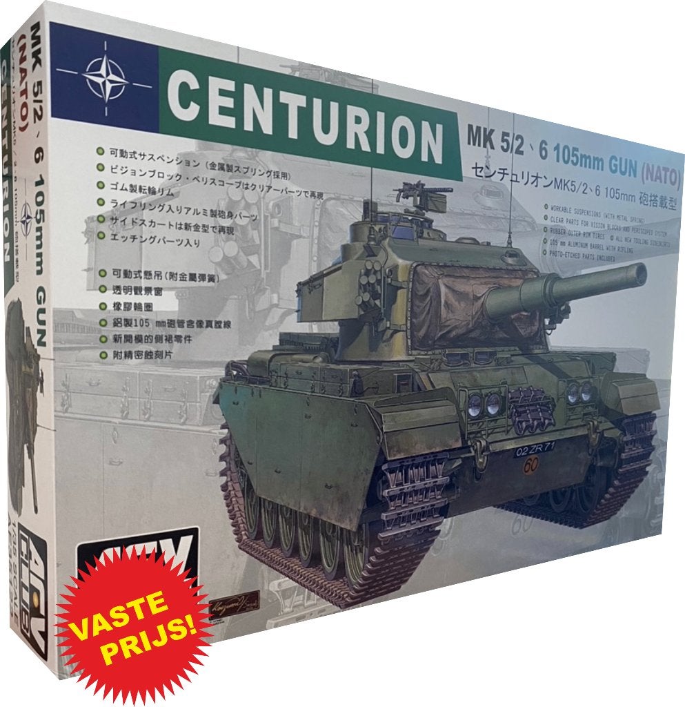 Centurion Mk5/2, 6, 105mm Gun NATO (AFV Club 35122) 1/35, Hobby en Vrije tijd, Overige merken, Tank, 1:32 tot 1:50, Nieuw