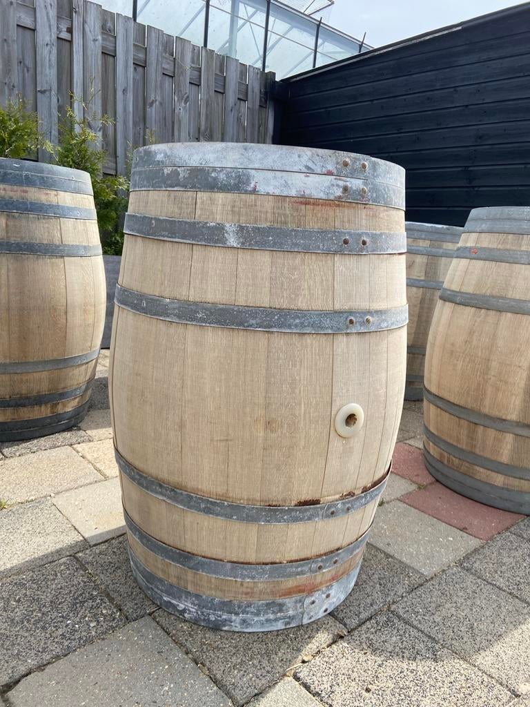 Eiken wijnvaten, Tuin en Terras, Regentonnen, 150 liter of meer, Ophalen of Verzenden, Zo goed als nieuw, Hout
