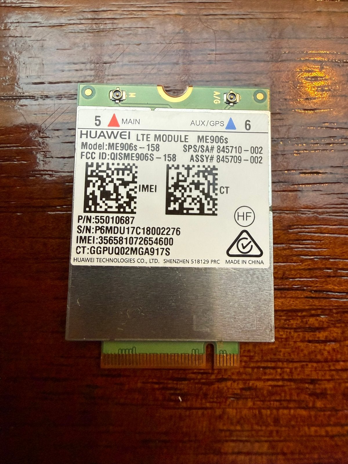 mini PCI-e LTE module ME906s Huawei, Computers en Software, Routers en Modems, Ophalen of Verzenden, Zo goed als nieuw