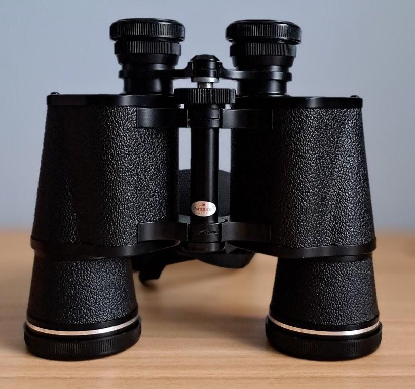 Pentax 12x50 ZCF verrekijker, Zo goed als nieuw, 20x of meer, Met hoes of tas, Porro (met knik)