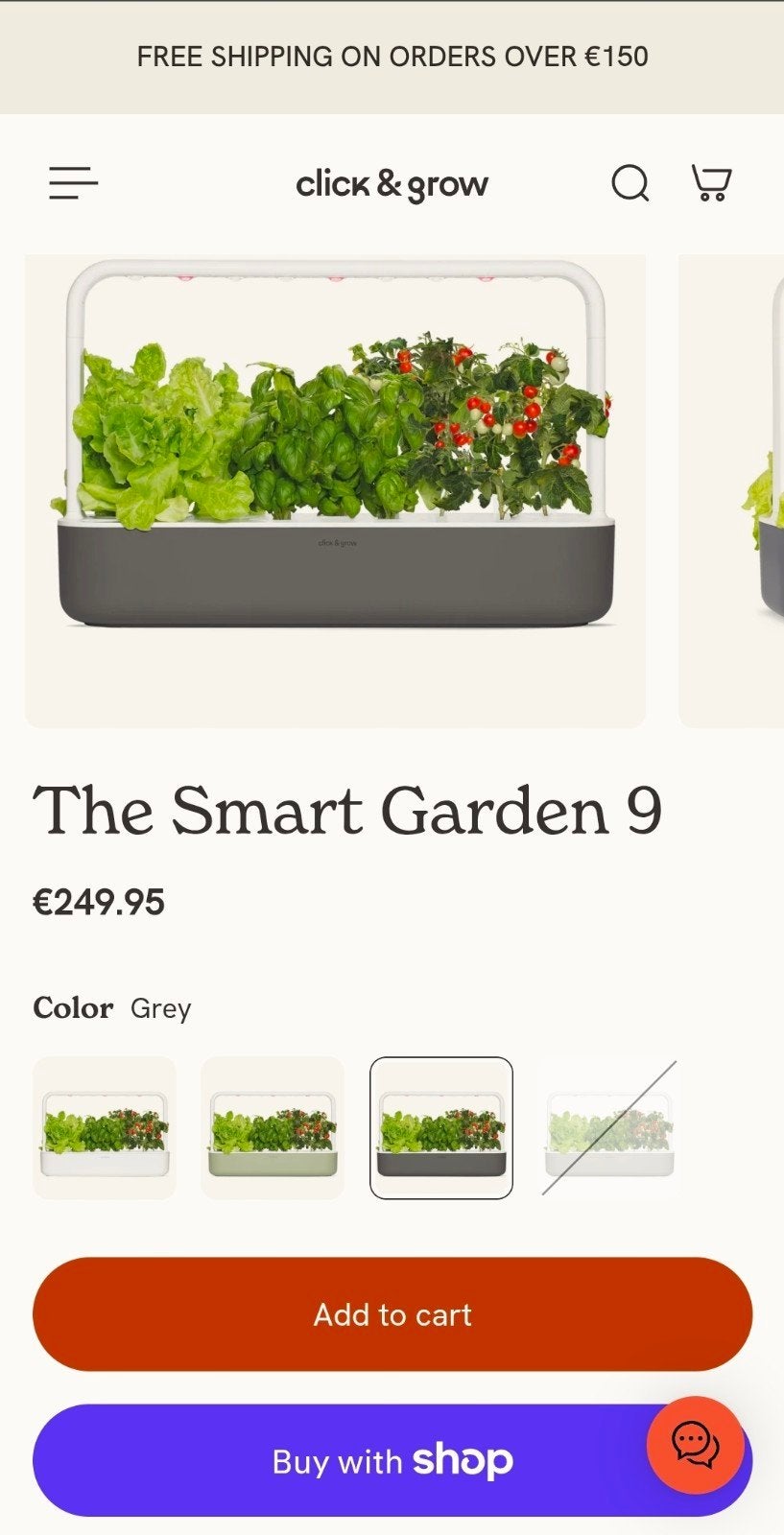 Click and Grow smart garden 9, Ophalen, Zo goed als nieuw, Click & grow