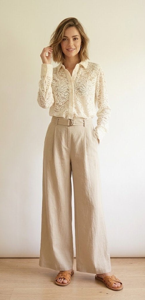 blouse Costes, Kleding | Dames, Verzenden, Beige, Maat 46/48 (XL) of groter, Zo goed als nieuw