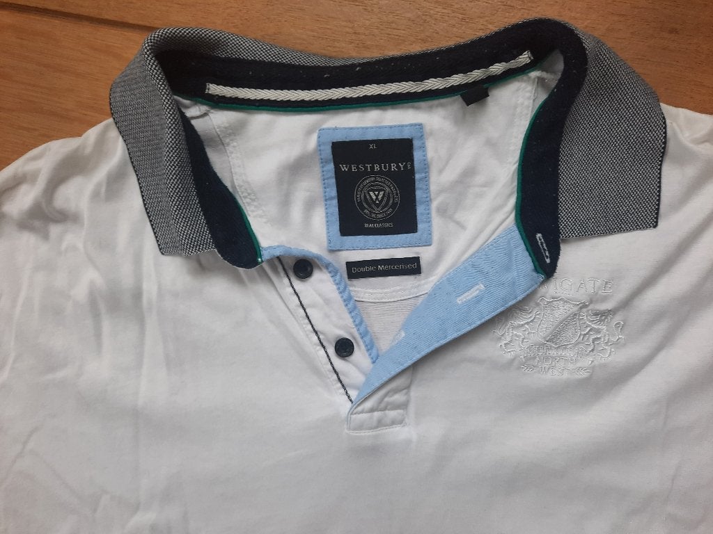 Westbury by C&A polo wit maat XL, Kleding | Heren, Polo's, Wit, Maat 56/58 (XL), Ophalen of Verzenden, Westbury