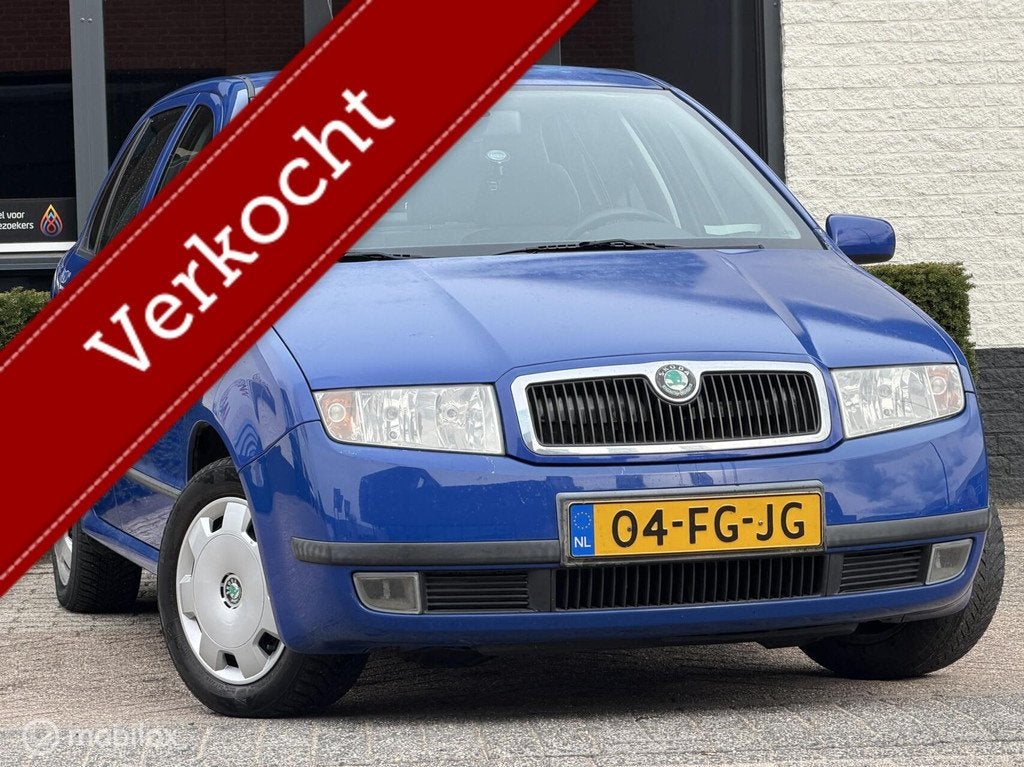 Skoda Fabia 1.4 Comfort|NAP|APK|ELEKRAMEN|STUURBEKR, Voorwielaandrijving, 450 kg, 4 cilinders, Blauw