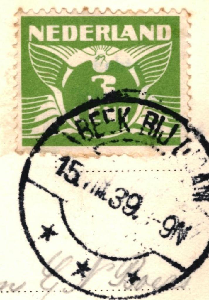 983780 Beek bij Didam 1939 Jeugdherberg Wolkenland  Gelopen, Ophalen of Verzenden, 1920 tot 1940, Gelopen, Gelderland