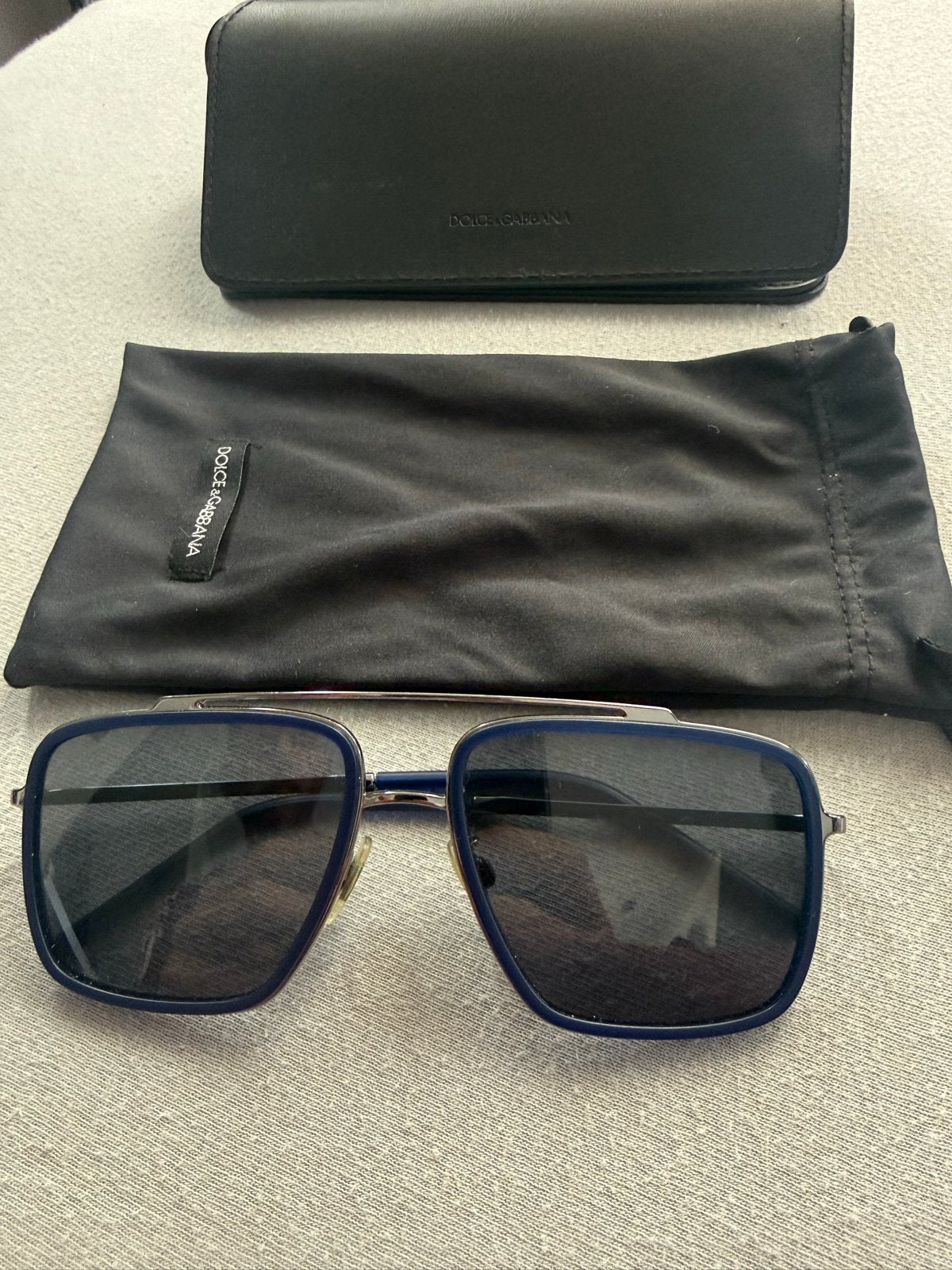 Dolce & Gabbana Zonnebril - Blauw, Zo goed als nieuw, Zonnebril, Blauw, Zo goed als nieuw, Ophalen