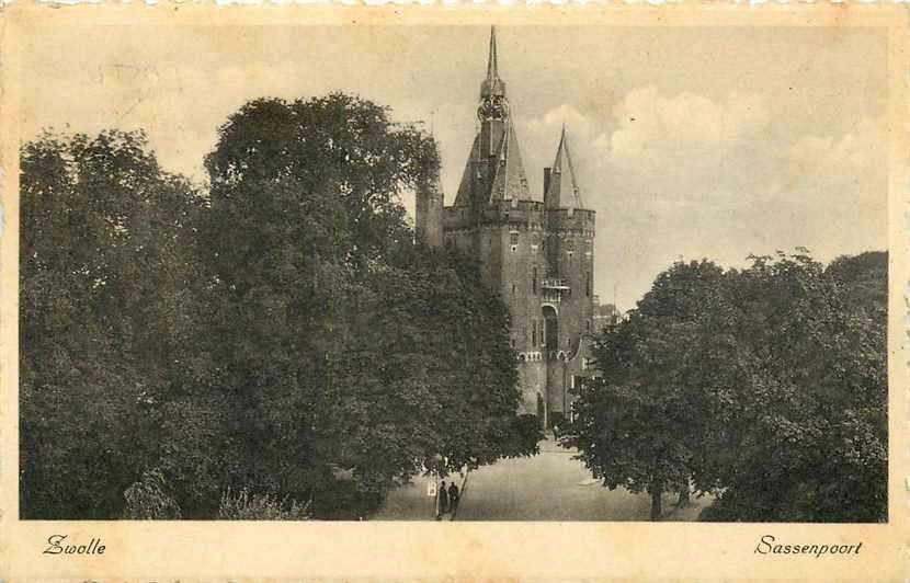 377-633-033 Zwolle Sassenpoort, Verzenden, Voor 1920, Overijssel