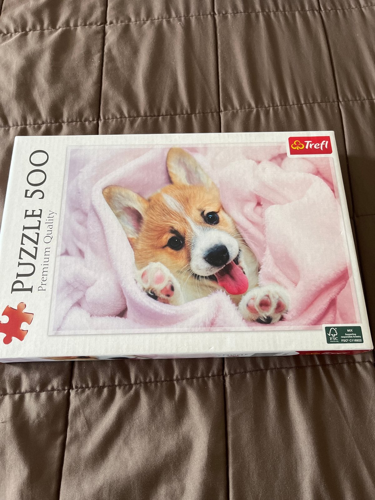 Trefl Legpuzzel 500 stukjes - Schattige Corgi Puppy, Ophalen of Verzenden, 500 t/m 1500 stukjes, Nieuw, Legpuzzel