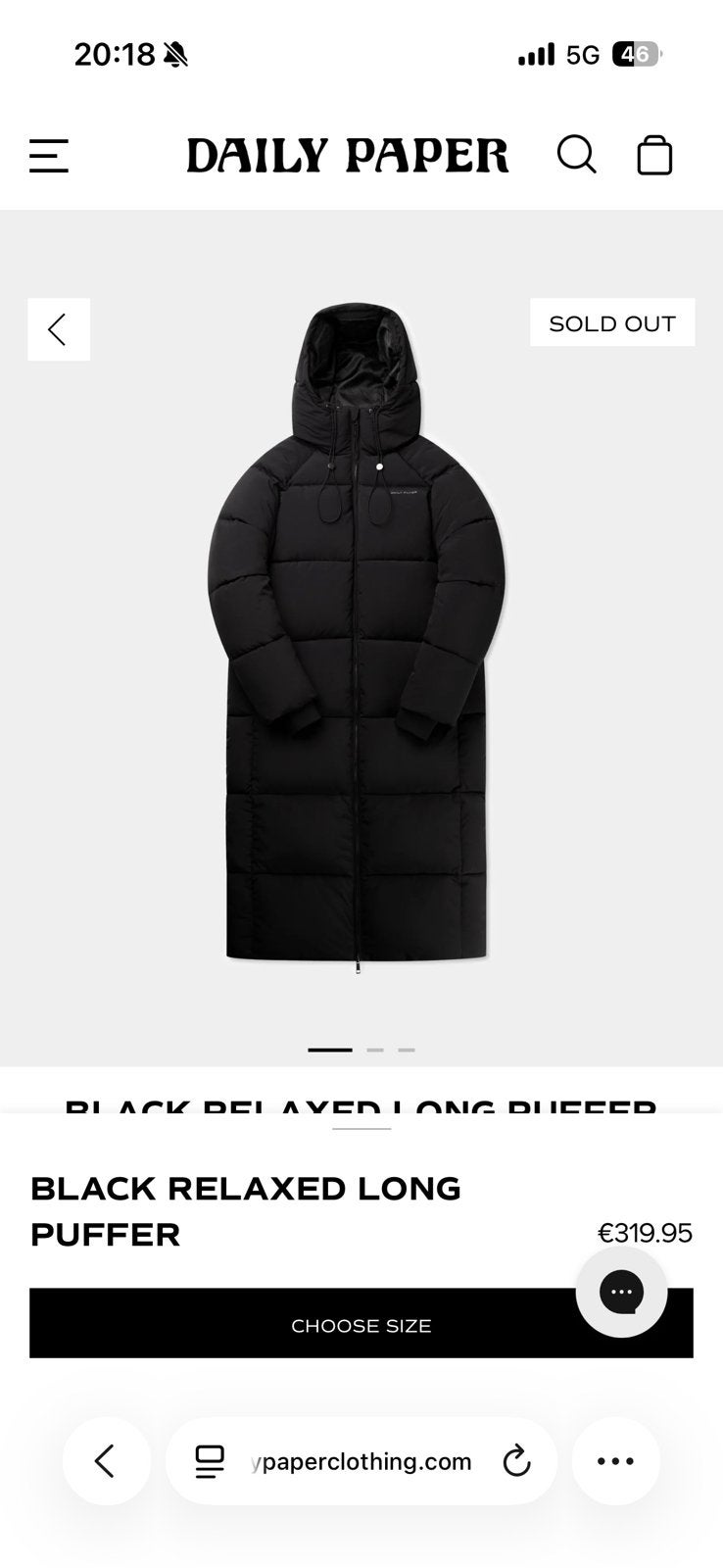 Winterjas Daily Paper xs NIEUW, Ophalen, Nieuw, Maat 34 (XS) of kleiner, Zwart