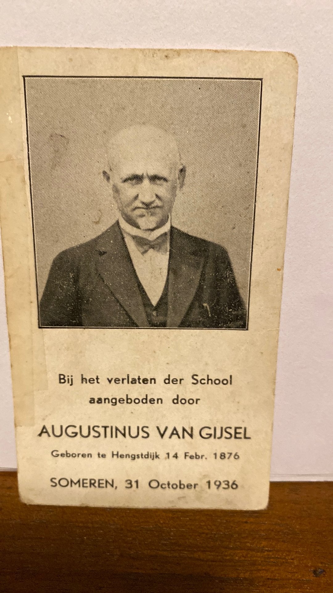 A van Gijsel 1876 Hengstdijk 1936 Someren, Ophalen of Verzenden