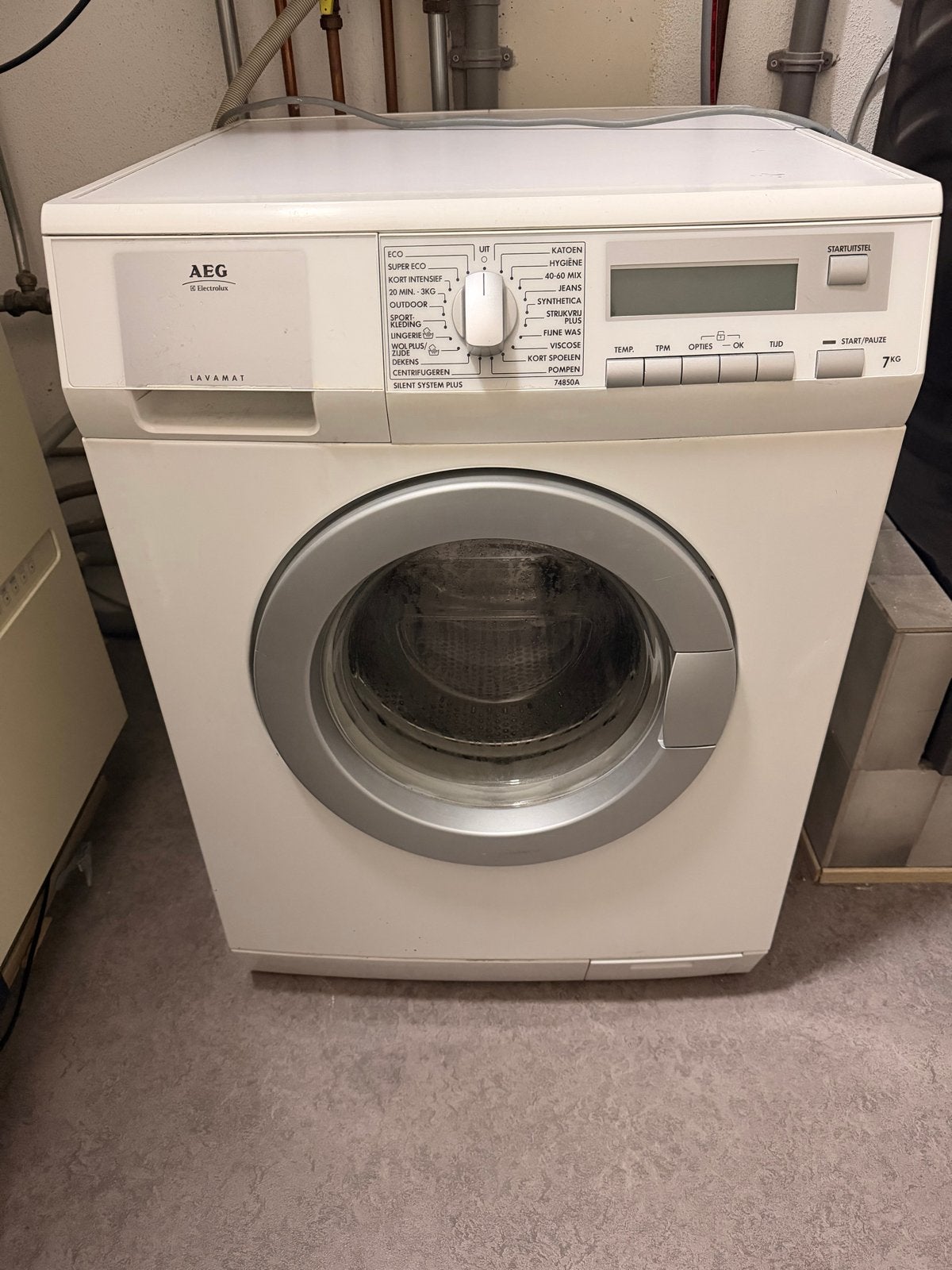 AEG Lavamat 7KG Wasmachine - Voorlader, Ophalen, 6 tot 8 kg, Voorlader, Kort programma