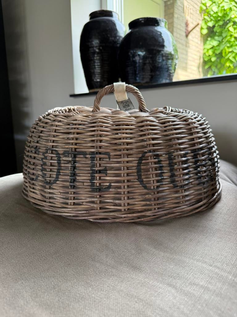 Cloche Stolp Riviera Maison rotan, Ophalen of Verzenden, Zo goed als nieuw