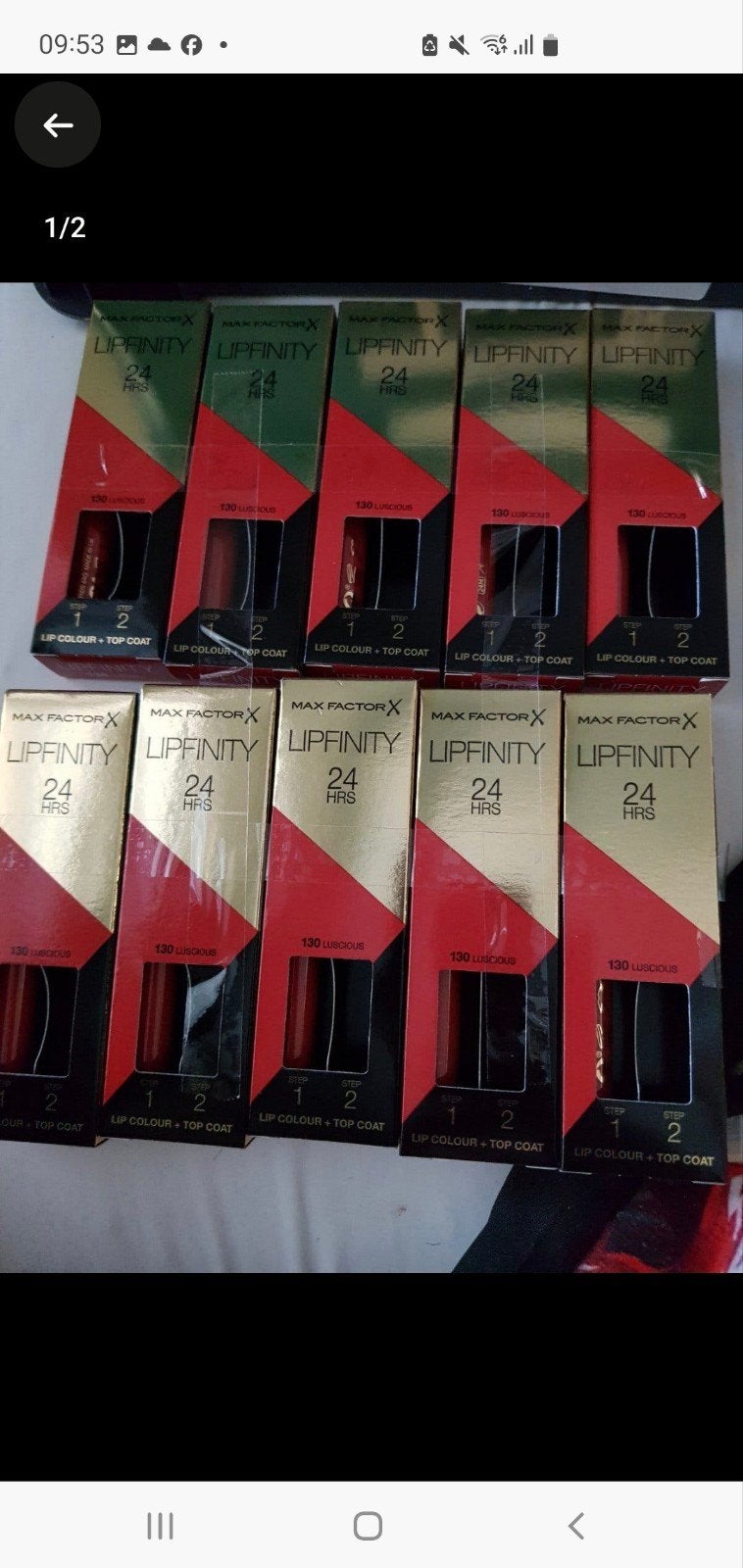 10 stuks Maxfactor lipfinity zonder topcoat nr 130, Overige kleuren, Nieuw, Make-up, Verzenden