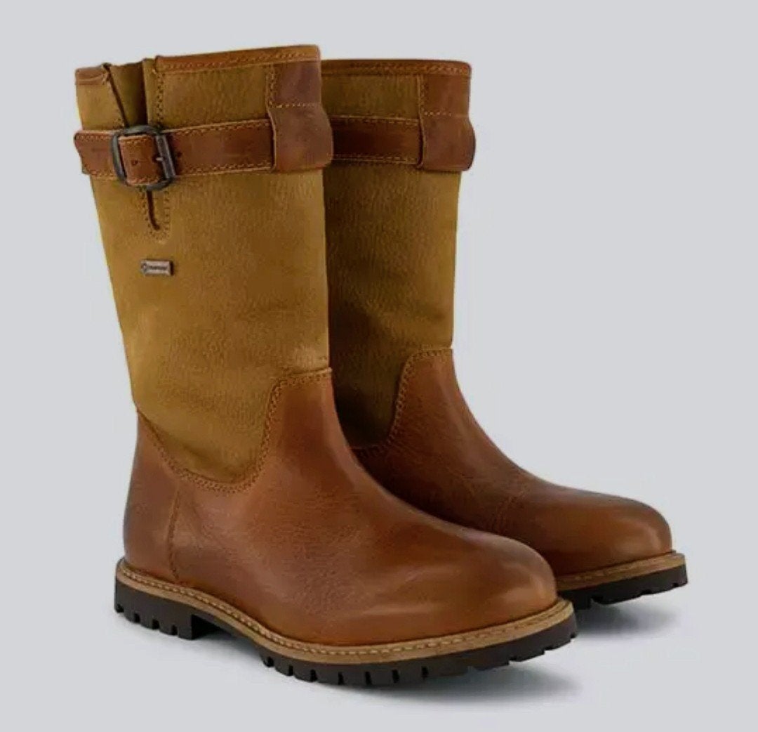 Travelin' laars Konstanz Lady Cognac leer nieuw! Maat 37& 40, Hoge laarzen, Travelin', Bruin, Nieuw