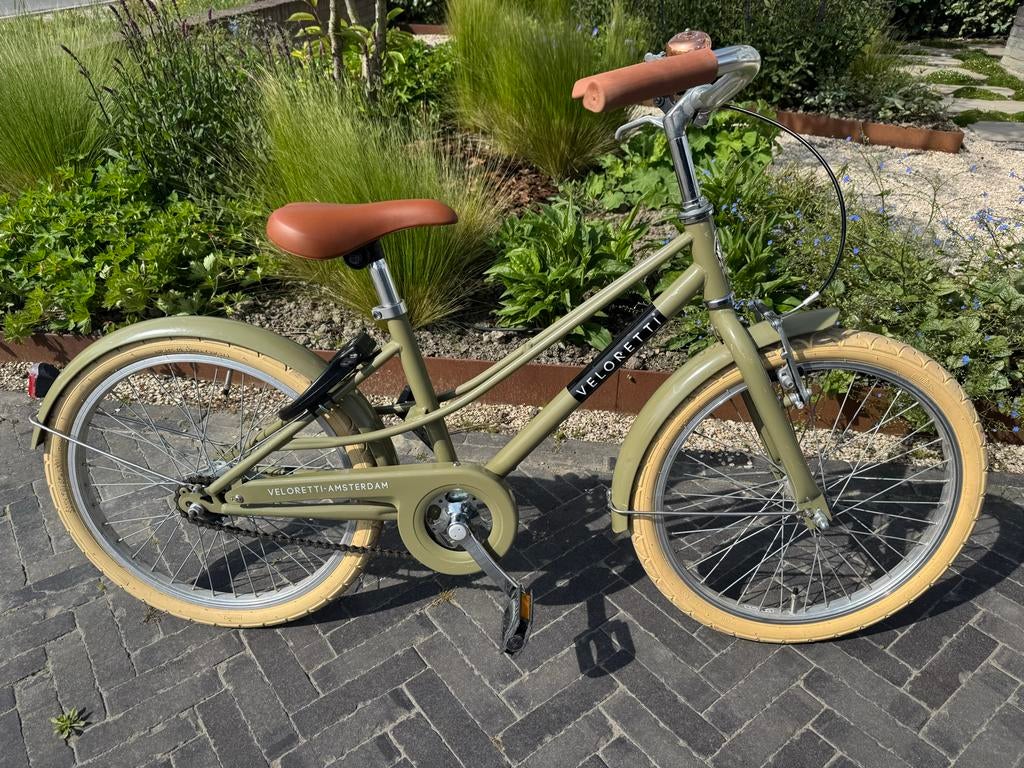 Veloretti Kinderfiets junior - desert moss 20inch, Ophalen, Zo goed als nieuw, Velgrem, 16 tot 20 inch