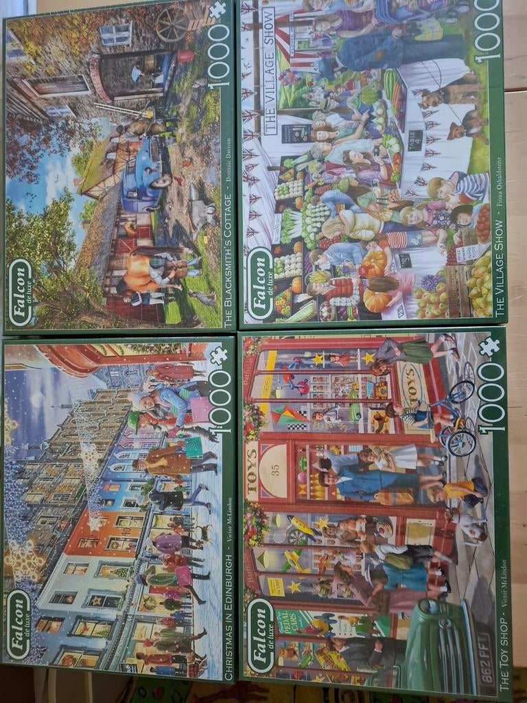 4 Falcon de luxe puzzels van 1000 stukjes, Ophalen of Verzenden, Meer dan 50 stukjes, Nieuw, 6 jaar of ouder