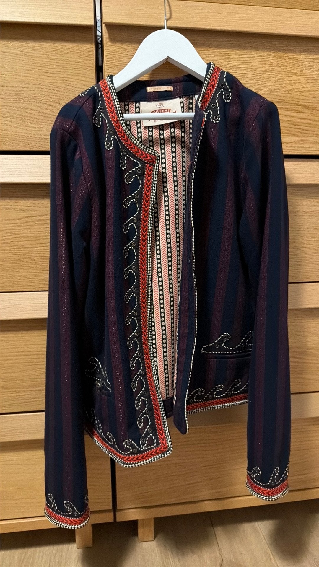 Scotch & Soda Jasje - Maat 14 jaar circa 140-164cm, Ophalen of Verzenden, Zo goed als nieuw, Blauw