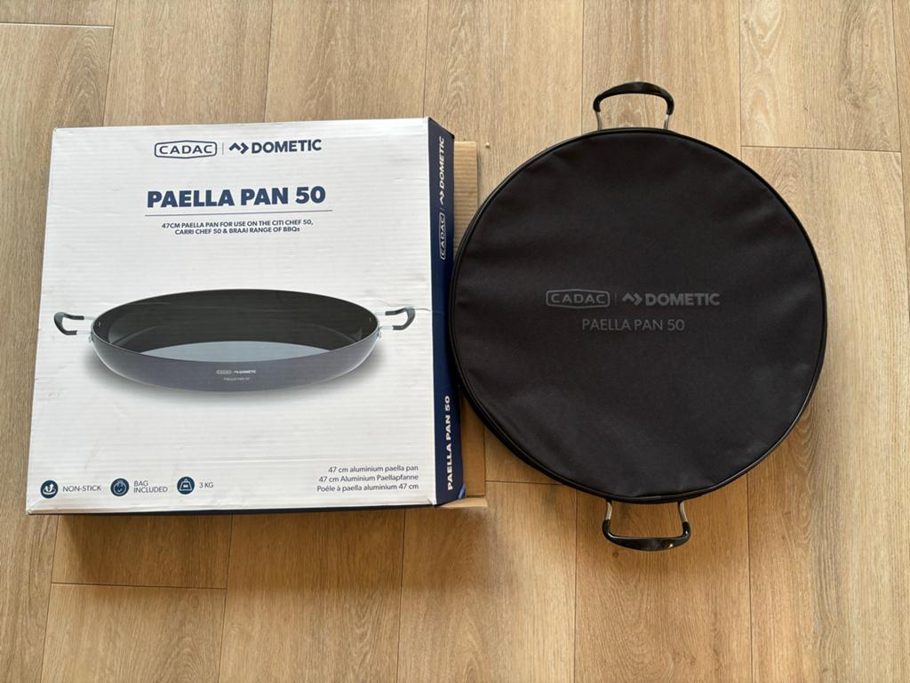 Cadac Dometic Paella Pan 50 - ZGAN in doos, Caravans en Kamperen, Kampeeraccessoires, Ophalen of Verzenden, Zo goed als nieuw