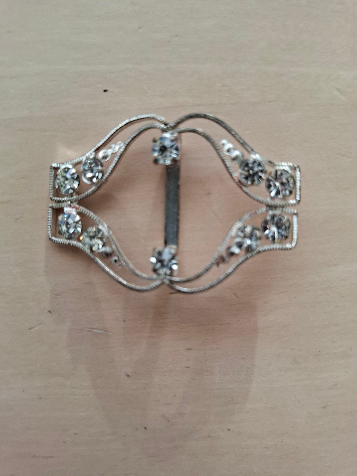 Prachtige Vintage Riemgesp / Kledinggesp met Strass Stee, Losse buckle of gesp, Overige kleuren, 5 cm of meer, Minder dan 80 cm