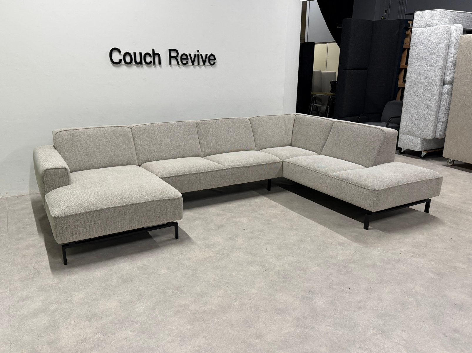 NL Woont Philou U-bank 345-225 | Gereinigd Gratis levering, Huis en Inrichting, Info@couchrevive.nl, -, Couch Revive, Ophalen of Verzenden