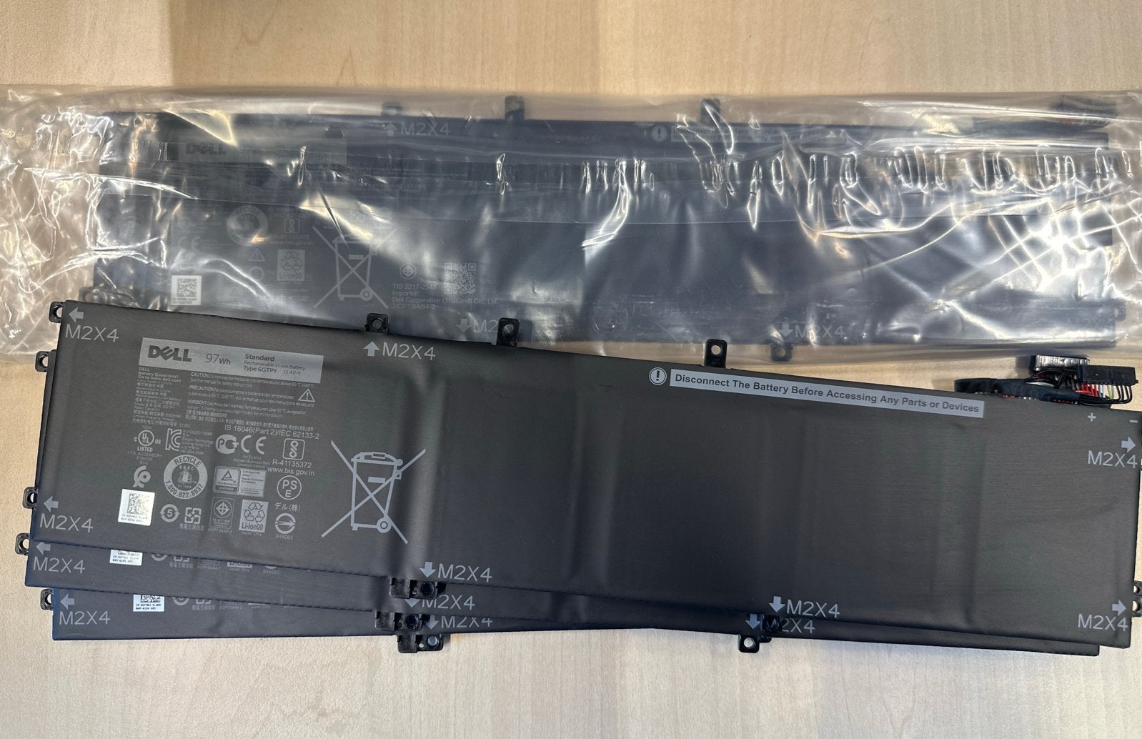 4x Dell 97Wh Laptop Accu (M2X4), Ophalen of Verzenden, Nieuw