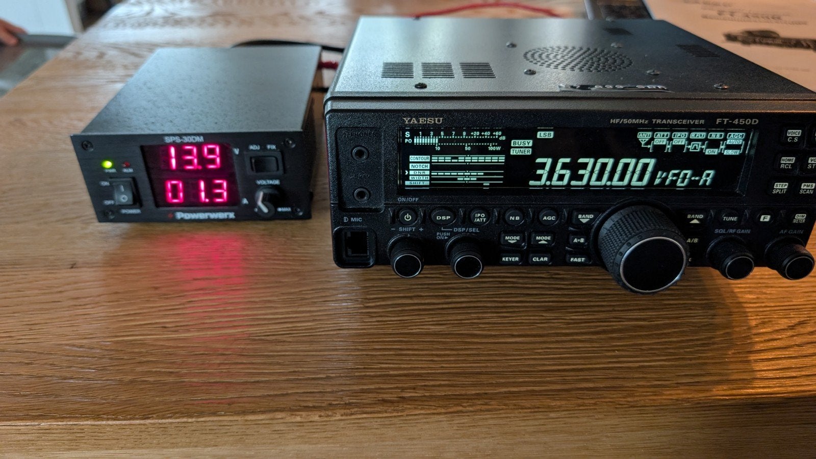 Yaesu FT-450D Transceiver met opties, Ophalen of Verzenden, Zo goed als nieuw, Zender en Ontvanger